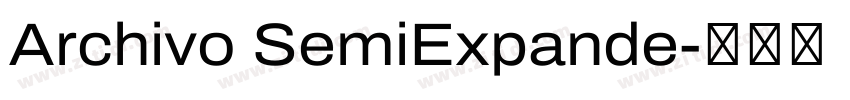 Archivo SemiExpande字体转换